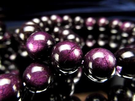 高品質 パープライト ブレスレット 約9.5mm  ② 楽天市場】☆高品質☆【ブレスレット】パープライト (ナミビア産