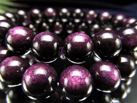 ◇希少鉱物！当店初入荷◇パープル多めタイプ◇艶光沢抜群！高貴な黒