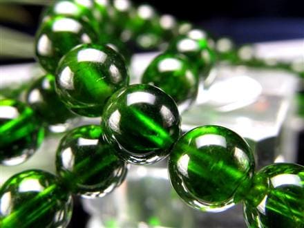 ★高品質★宝石質★天然色★クロムダイオプサイト＆宝石質タンザナイト　ブレス トップクォリティ】クロムダイオプサイト＆タンザナイトブレスレット