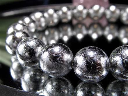 楽天市場】超レア品！シリンダー型10mmギベオン隕石ブレスレット