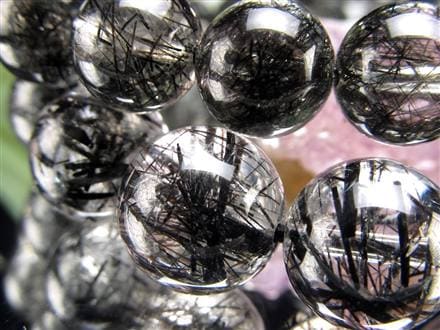 予約取り置き11月1日【超レア】ブラックルチル ☆最上級のクリア水晶×黒針☆存在感抜群！太針＆繊細針MIX☆最強勝ち運