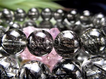 ☆最上級のクリア水晶×黒針☆存在感抜群！太針＆繊細針MIX☆最強勝ち運