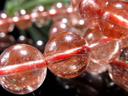 レッドルチルクォーツ　スフィア　41mm ◇限定少数入荷！◇深紅の煌めき◇透明感＆艶感抜群◇ふんわり光る繊細