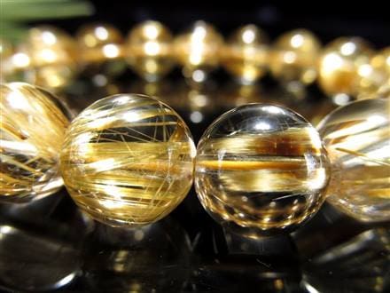 ◇羨望の的！最高級の逸品◇黄金の輝き＆ルチル際立つ極上透明感◇艶 
