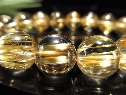 ◇羨望の的！最高級の逸品◇黄金の輝き＆ルチル際立つ極上透明感◇艶 