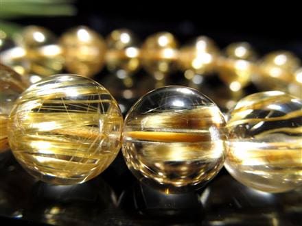 ◇羨望の的！最高級の逸品◇黄金の輝き＆ルチル際立つ極上透明感◇艶 