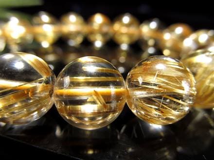 ◇羨望の的！最高級の逸品◇黄金の輝き＆ルチル際立つ極上透明感◇艶 