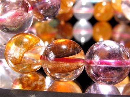 水入ハート水晶とライモナイトのブレスレット 楽天市場】きらりと光るレインボー【ライモナイト入り アイリス