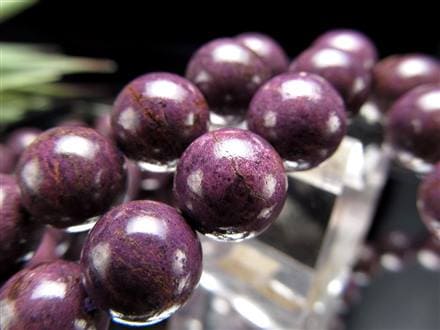 高品質 パープライト ブレスレット 約9.5mm  ② パープルフローライトクォーツブレスレット（約13mm玉） - 埼玉県吉川