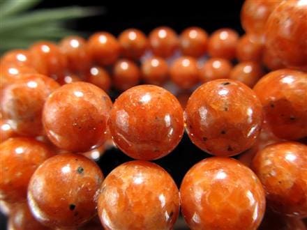 ◇鮮やかなレッドオレンジと美しい結晶◇独特のマーブル模様が魅力的