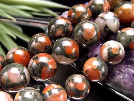 ☆一連☆美しい赤褐色とモスグリーンの絶妙バランス☆大地が生み出す