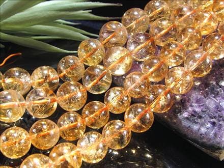 ☆一連☆AAA☆レインボーシトリン【黄水晶】☆【ブラジル産】