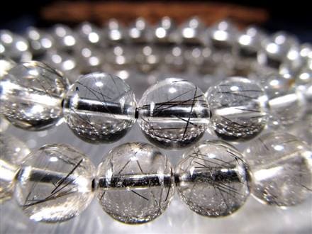 高品質No:1195天然石高透明•ルチルクォーツブレスレット早い者勝ち たかっ 