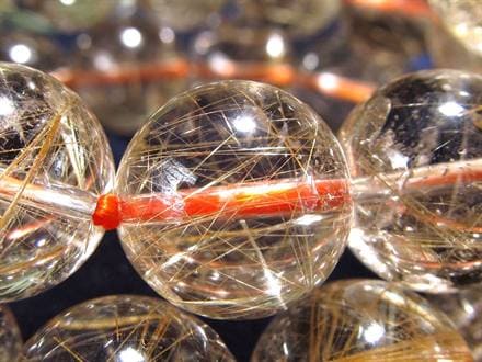 ☆透明感抜群☆繊細な金針がキラキラ輝く☆クリア水晶に広がる黄金の