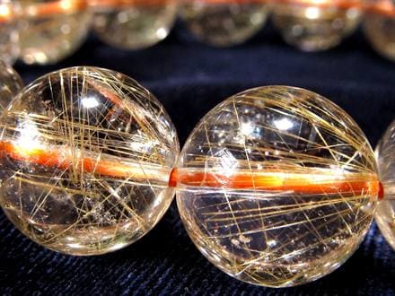 ☆透明感抜群☆繊細な金針がキラキラ輝く☆クリア水晶に広がる黄金の