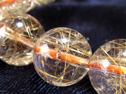 ☆透明感抜群☆繊細な金針がキラキラ輝く☆クリア水晶に広がる黄金の