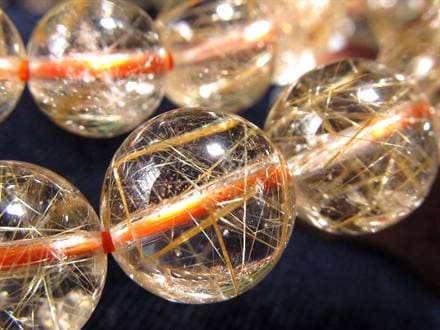 ☆透明感抜群☆繊細な金針がキラキラ輝く☆クリア水晶に広がる黄金の
