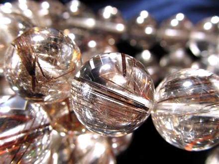 ☆圧倒的存在感☆煌く赤褐色タイチン針×高透明水晶☆長寿・健康の