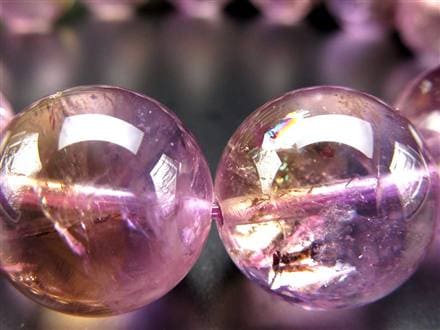 ☆希少！大珠☆2種の鉱物が織り成す神秘の石☆キラキラ虹入りも☆美麗