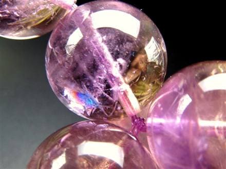 ☆希少！大珠☆2種の鉱物が織り成す神秘の石☆キラキラ虹入りも☆美麗