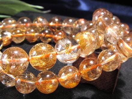 ☆透明感抜群☆オレンジゴールドの繊細針☆上品なアンティークカラー