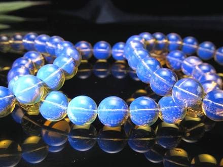 ☆お値打ちグレード☆青の魔法！ブルーアンバー☆希少メキシコ産☆貴重