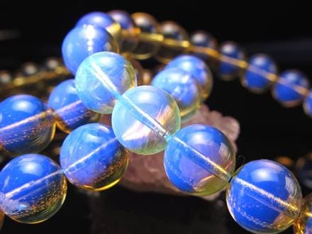 ☆お値打ちグレード☆青の魔法！ブルーアンバー☆希少メキシコ産☆貴重