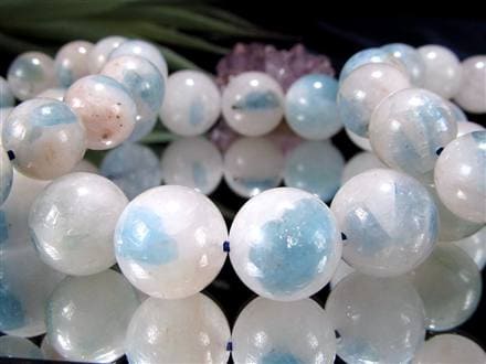 ☆数量限定入荷！☆水晶に咲く青の結晶☆水晶とアクアマリンの共生