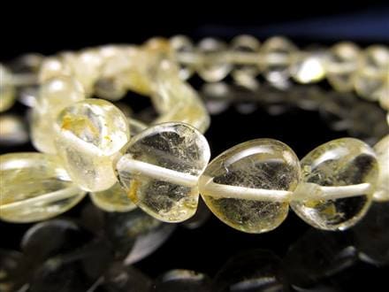 ☆ぷっくり可愛いハート型☆爽やかレモンイエロートパーズ☆11月の