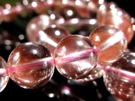 ☆コスパ抜群！☆クリア水晶×淡いピンクにきらめくラビット針☆希少