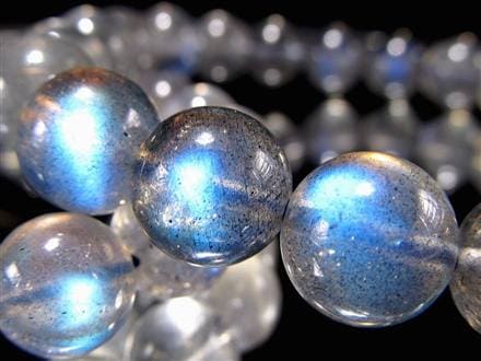 レインボー ラブラドライトブレスレット 9.5mm ラブラドライト