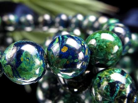 希少混合/最強品質】アズライトインバライト＊約7mm＊ 天然石  