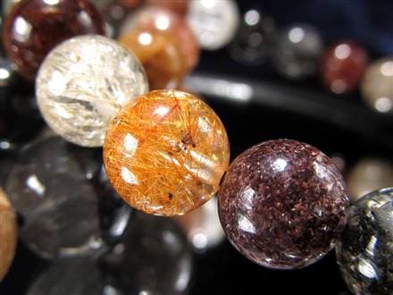 ☆シックなMIXカラー☆透明度抜群☆ガーデンとルチルの共生