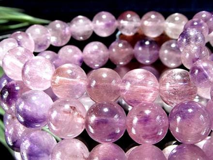 ☆華やかなピンクパープルタイプ☆天然の赤針と紫色の内包模様☆優しい