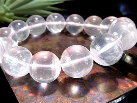 ピンクレムリアンシードブレスレット高品質