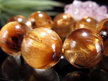 ⭐︎【高級】レッド ラビットヘアールチルクォーツ ネックレス 9g（御  