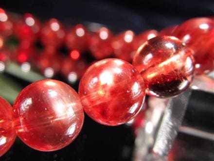チベット産　5Aランク高品質レッド アンデシン ブレスレット 5A レッドアンデシン ブレスレット 約5mm×38珠 中性長石 本当の自分に