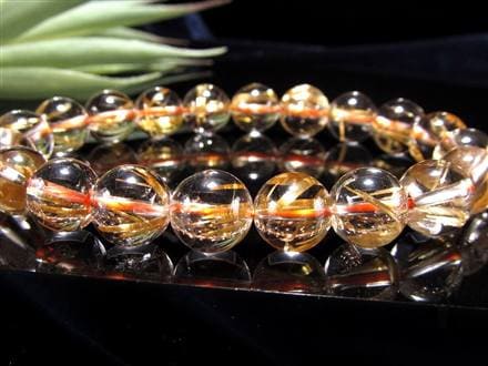 【一点物】最上級レベル タイチンルチル 11.5-12mm 透明度高 針太 針多 ☆ルチルの王道!!☆極太タイチン針☆黄金の輝き＆ルチル際立つ透明感