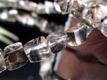 ☆コスパ最強☆黒銀色のプラチナ針☆希少形状！ランダムカットタンブル