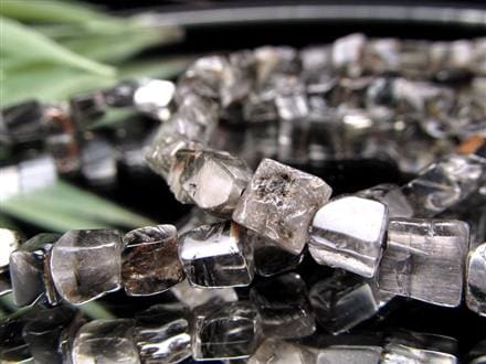 ☆コスパ最強☆黒銀色のプラチナ針☆希少形状！ランダムカットタンブル