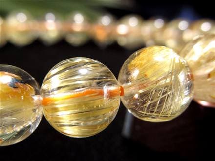 【天然石】ヴィーナスヘアールチルクォーツ＊丸玉 天然石】ヴィーナスヘアールチルクォーツ＊丸玉 美しい水晶の