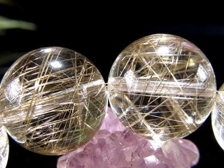 至高の銀針】☆超透明水晶に鋭く走る銀の閃光☆ビジネスのお守り