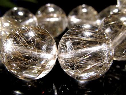 至高の銀針】☆超透明水晶に鋭く走る銀の閃光☆ビジネスのお守りに☆1