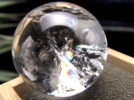 水入り　水晶丸玉　水晶玉 ☆幻級！水入り水晶☆透明水晶に揺らめく聖水☆水が動く神秘の結晶☆数