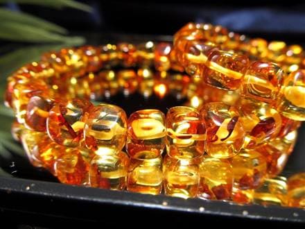 ☆艶感抜群!!キラキラ飴色模様☆デザインブレスレットやアクセサリー  