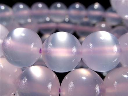 ❤新作❤お姫様ブレス❤天然色ラベンダーカルセドニー❤ブルーレ－ス❤ラリマー❤ ☆プルプルな透け感に独特の艶光沢☆ふんわり癒しのラベンダーパープル