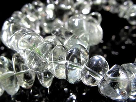 ☆艶々さざれビーズ使用☆希少な緑水晶☆抜群クリア感☆ほんのり