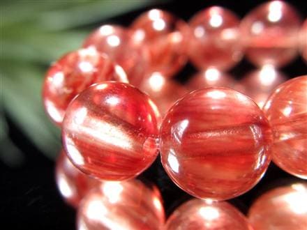 ☆高品質☆極上☆希少！レッドアンデシンブレスレット☆チベット産 ☆希少な極上グレード！☆華やかなチェリーカラー☆美しい