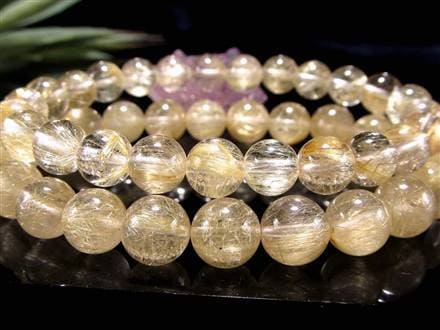 ☆これぞ女神の黄金髪！レモンゴールドのヴィーナスヘア☆透明水晶に