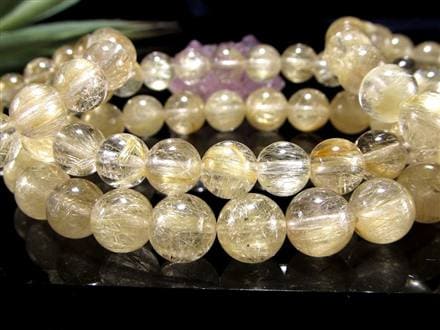 ☆これぞ女神の黄金髪！レモンゴールドのヴィーナスヘア☆透明水晶に